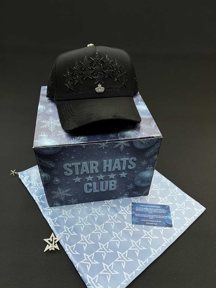START HATS STARS TOTAL BLACK FULL SET