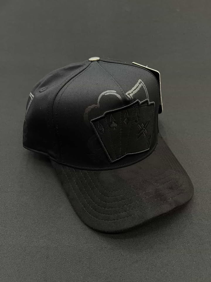 JC HATS POKER TOTAL BLACK